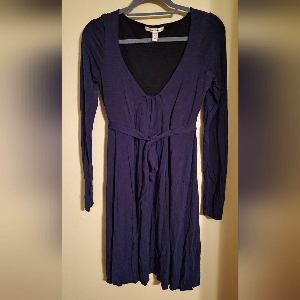 Tie polyester dress